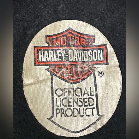 Harley Davidson Vintage 1990 Felt Wool Black Cowboy/ Western Hat Size Medium - Picture 7 of 9